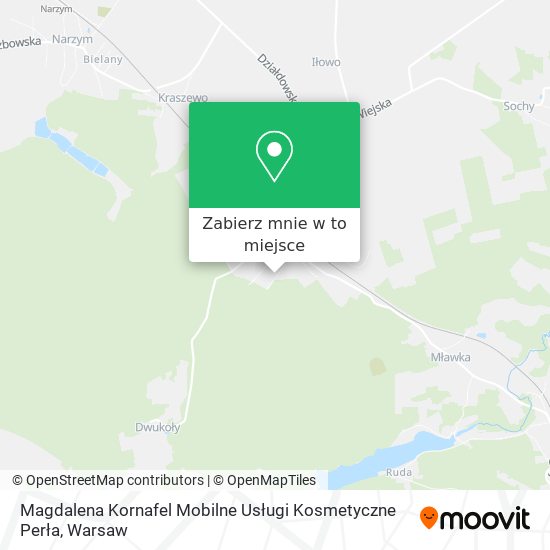 Mapa Magdalena Kornafel Mobilne Usługi Kosmetyczne Perła