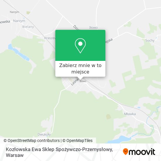 Mapa Kozłowska Ewa Sklep Spożywczo-Przemysłowy