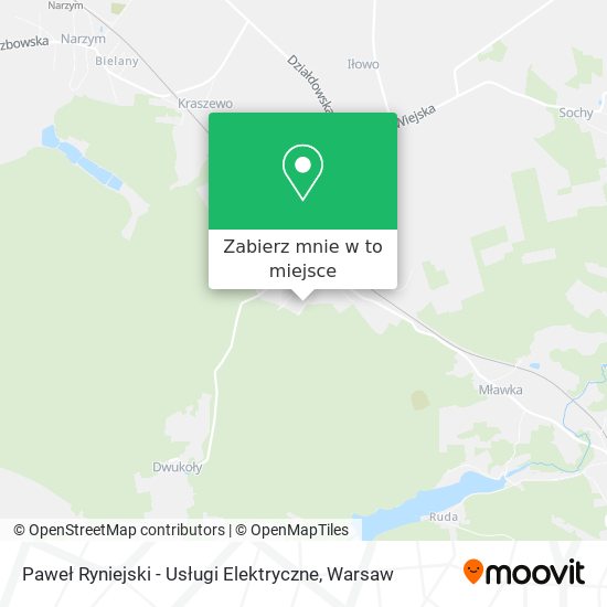 Mapa Paweł Ryniejski - Usługi Elektryczne