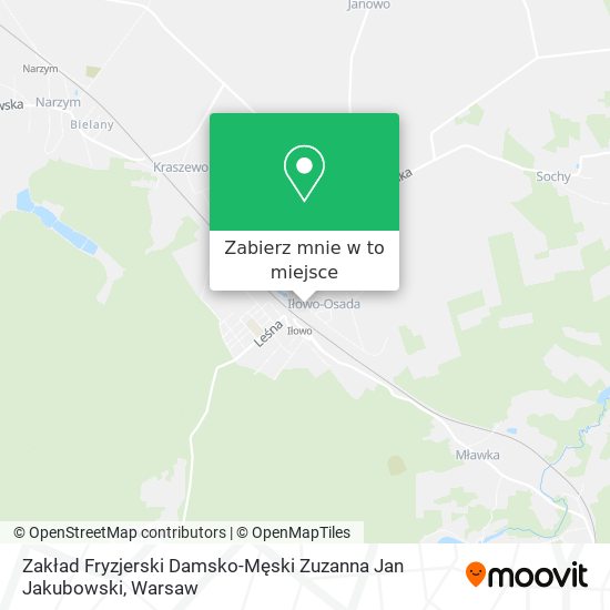 Mapa Zakład Fryzjerski Damsko-Męski Zuzanna Jan Jakubowski