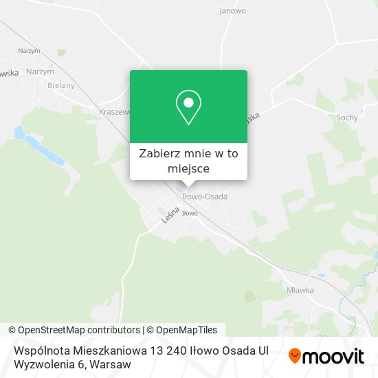 Mapa Wspólnota Mieszkaniowa 13 240 Iłowo Osada Ul Wyzwolenia 6