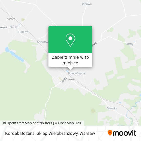 Mapa Kordek Bożena. Sklep Wielobranżowy