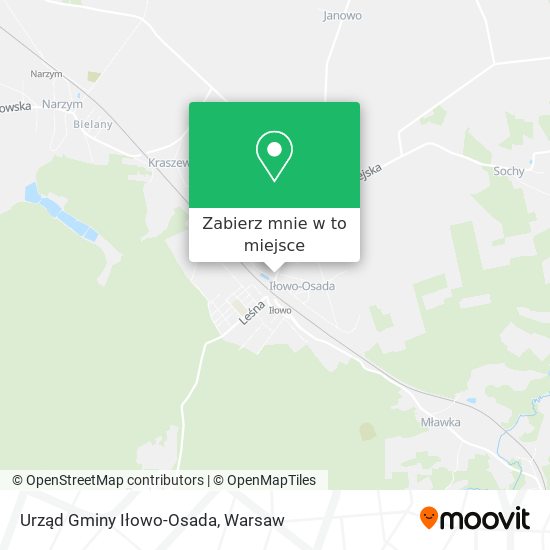 Mapa Urząd Gminy Iłowo-Osada