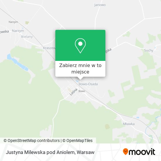 Mapa Justyna Milewska pod Aniolem