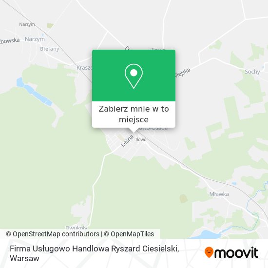 Mapa Firma Usługowo Handlowa Ryszard Ciesielski