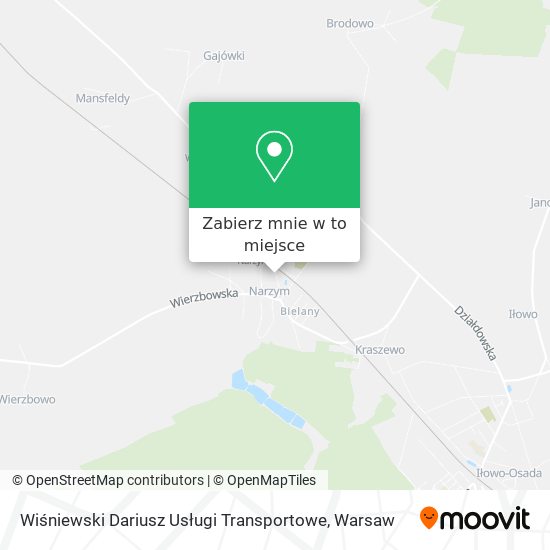 Mapa Wiśniewski Dariusz Usługi Transportowe