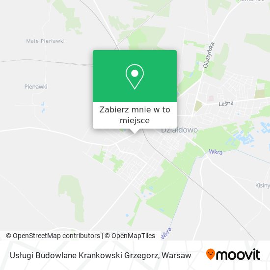 Mapa Usługi Budowlane Krankowski Grzegorz