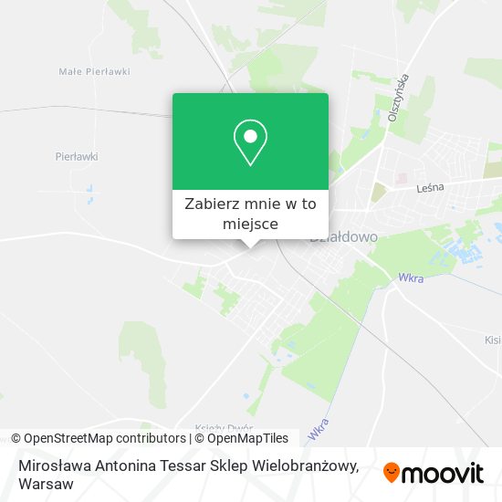 Mapa Mirosława Antonina Tessar Sklep Wielobranżowy