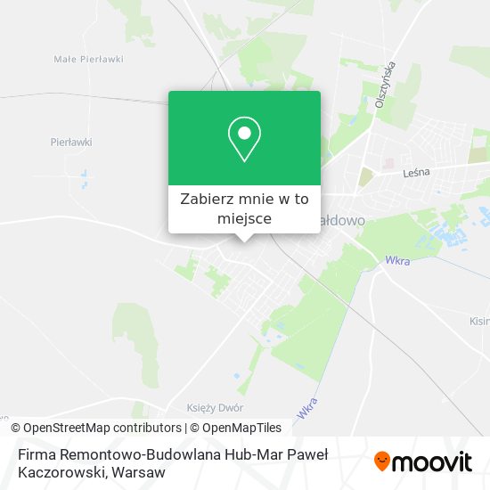 Mapa Firma Remontowo-Budowlana Hub-Mar Paweł Kaczorowski