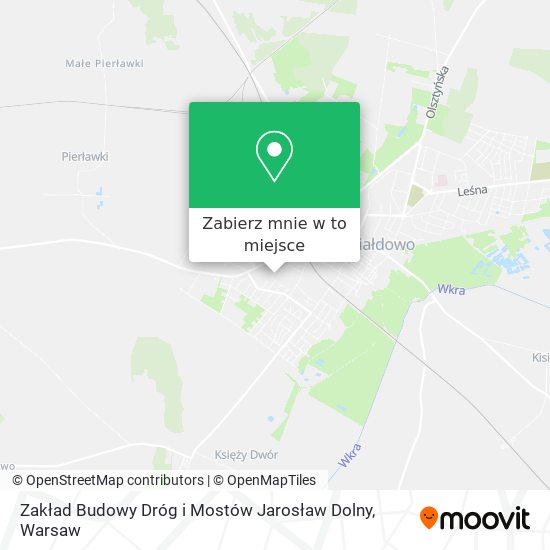 Mapa Zakład Budowy Dróg i Mostów Jarosław Dolny