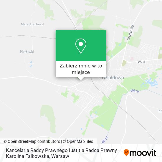 Mapa Kancelaria Radcy Prawnego Iustitia Radca Prawny Karolina Falkowska