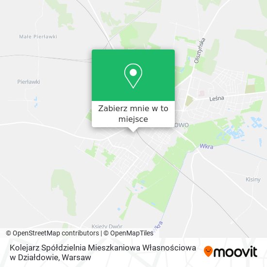 Mapa Kolejarz Spółdzielnia Mieszkaniowa Własnościowa w Działdowie