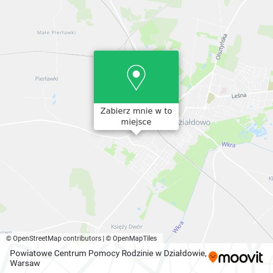 Mapa Powiatowe Centrum Pomocy Rodzinie w Działdowie