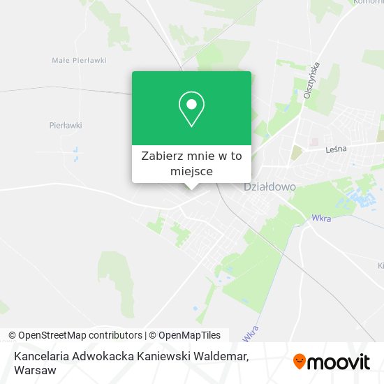 Mapa Kancelaria Adwokacka Kaniewski Waldemar