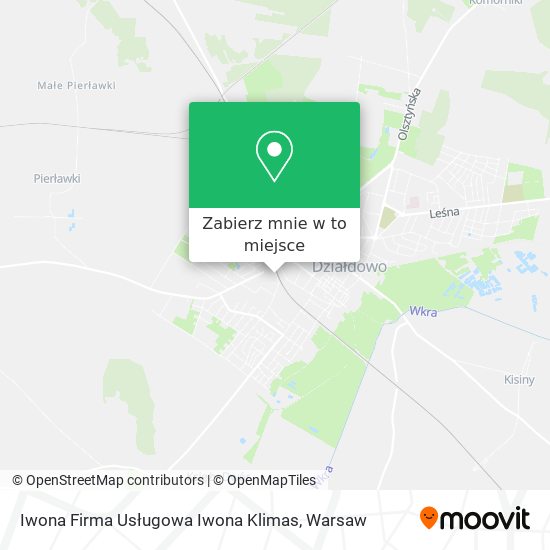 Mapa Iwona Firma Usługowa Iwona Klimas