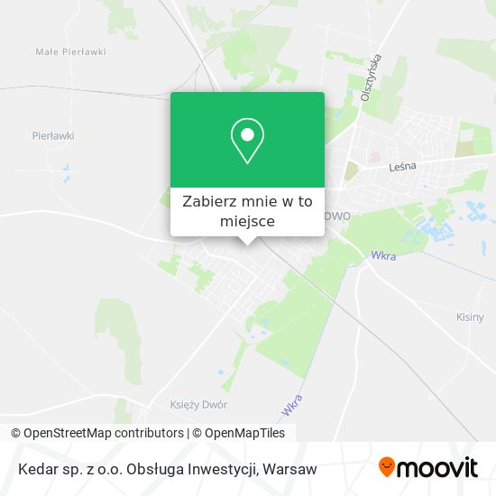 Mapa Kedar sp. z o.o. Obsługa Inwestycji