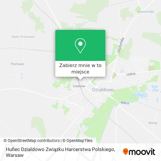 Mapa Hufiec Działdowo Związku Harcerstwa Polskiego