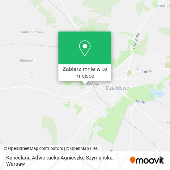 Mapa Kancelaria Adwokacka Agnieszka Szymańska