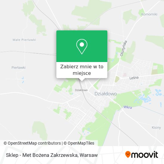 Mapa Sklep - Met Bożena Zakrzewska