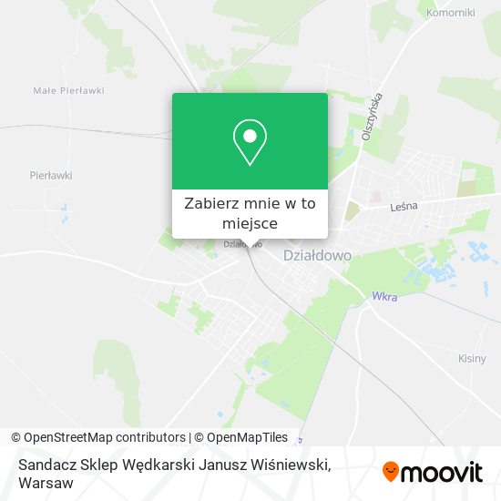 Mapa Sandacz Sklep Wędkarski Janusz Wiśniewski