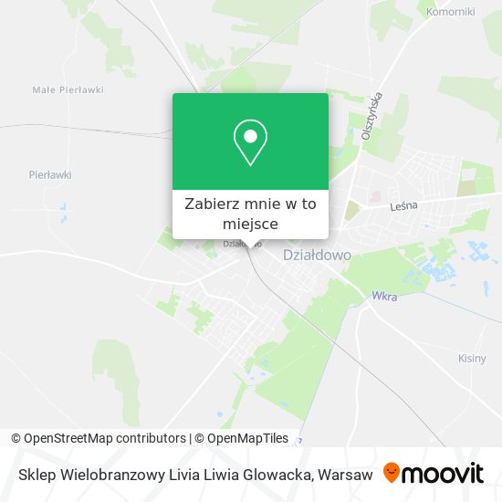 Mapa Sklep Wielobranzowy Livia Liwia Glowacka