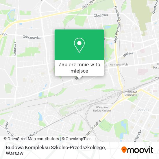 Mapa Budowa Kompleksu Szkolno-Przedszkolnego