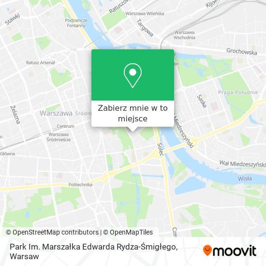 Mapa Park Im. Marszałka Edwarda Rydza-Śmigłego