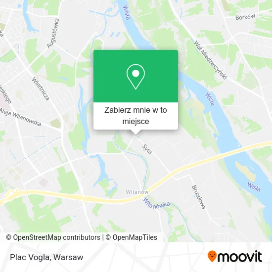 Mapa Plac Vogla