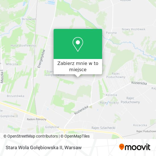 Mapa Stara Wola Gołębiowska II