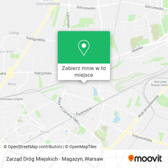 Mapa Zarząd Dróg Miejskich - Magazyn