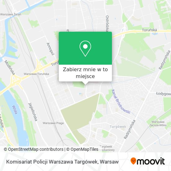 Mapa Komisariat Policji Warszawa Targówek