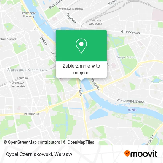 Mapa Cypel Czerniakowski