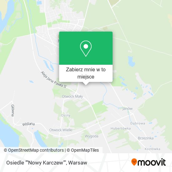 Mapa Osiedle ""Nowy Karczew""