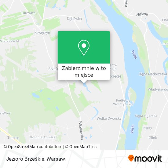 Mapa Jezioro Brześkie