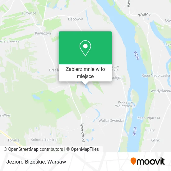 Mapa Jezioro Brześkie