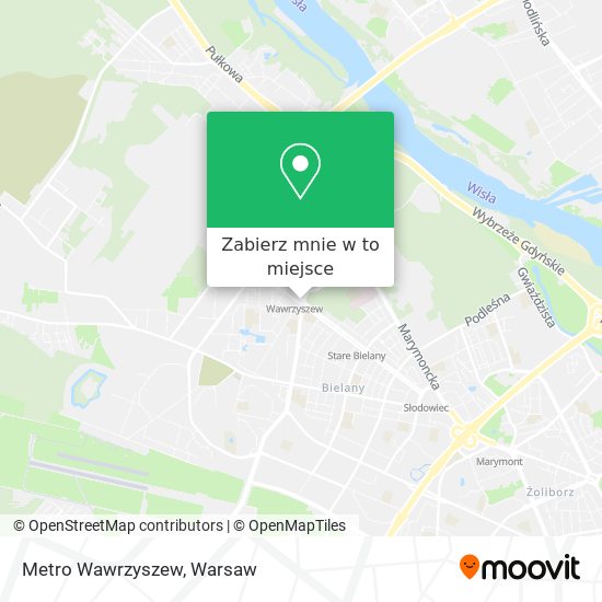 Mapa Metro Wawrzyszew