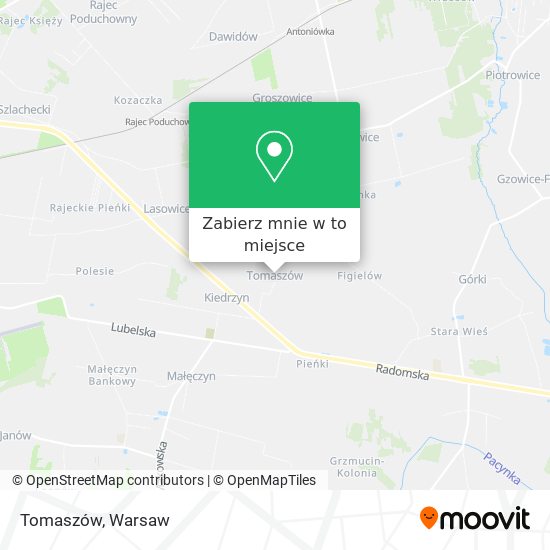 Mapa Tomaszów