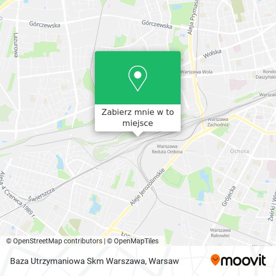 Mapa Baza Utrzymaniowa Skm Warszawa