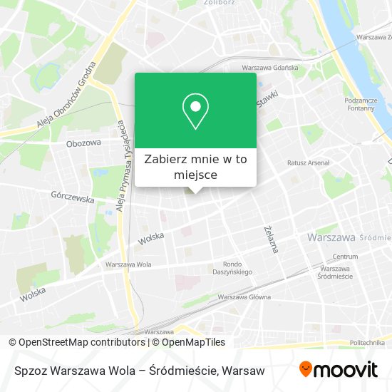 Mapa Spzoz Warszawa Wola – Śródmieście