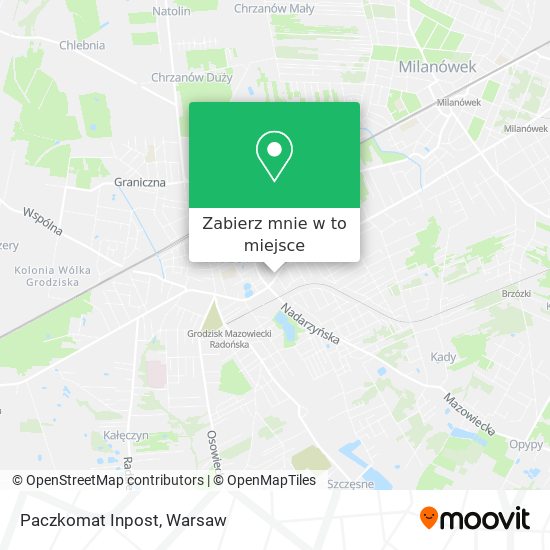 Mapa Paczkomat Inpost