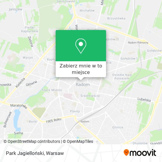 Mapa Park Jagielloński