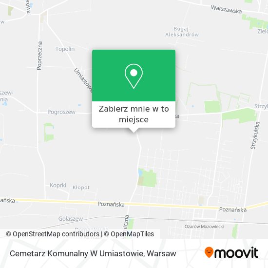 Mapa Cemetarz Komunalny W Umiastowie