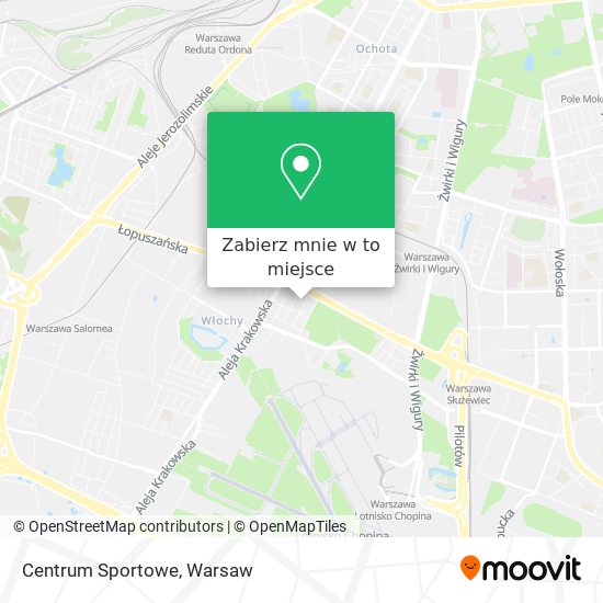 Mapa Centrum Sportowe