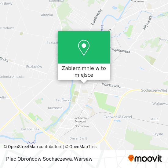 Mapa Plac Obrońców Sochaczewa