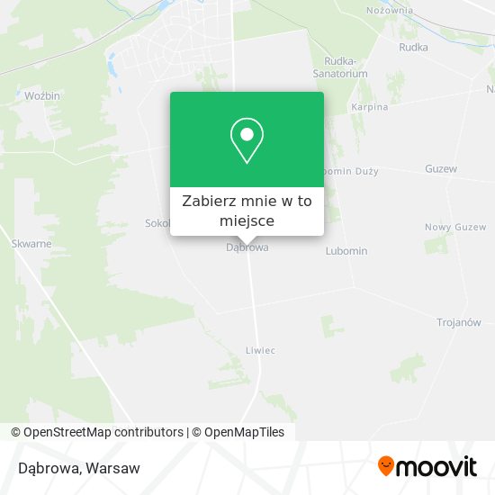 Mapa Dąbrowa