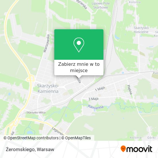 Mapa Żeromskiego