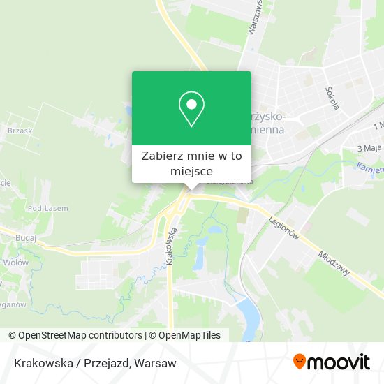 Mapa Krakowska / Przejazd