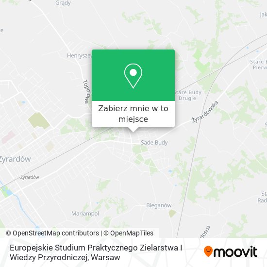 Mapa Europejskie Studium Praktycznego Zielarstwa I Wiedzy Przyrodniczej