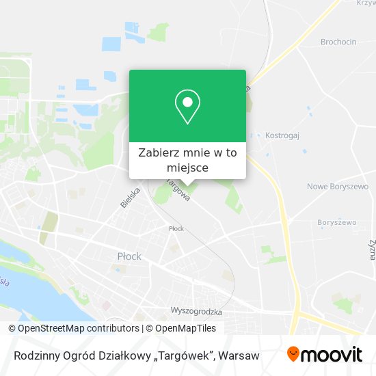 Mapa Rodzinny Ogród Działkowy „Targówek”