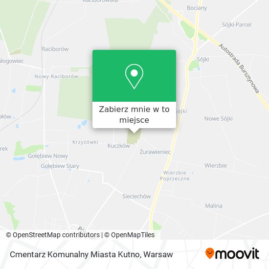 Mapa Cmentarz Komunalny Miasta Kutno